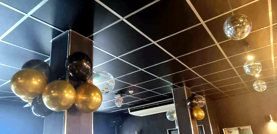 Interior ceiling and decor inside The Xchange