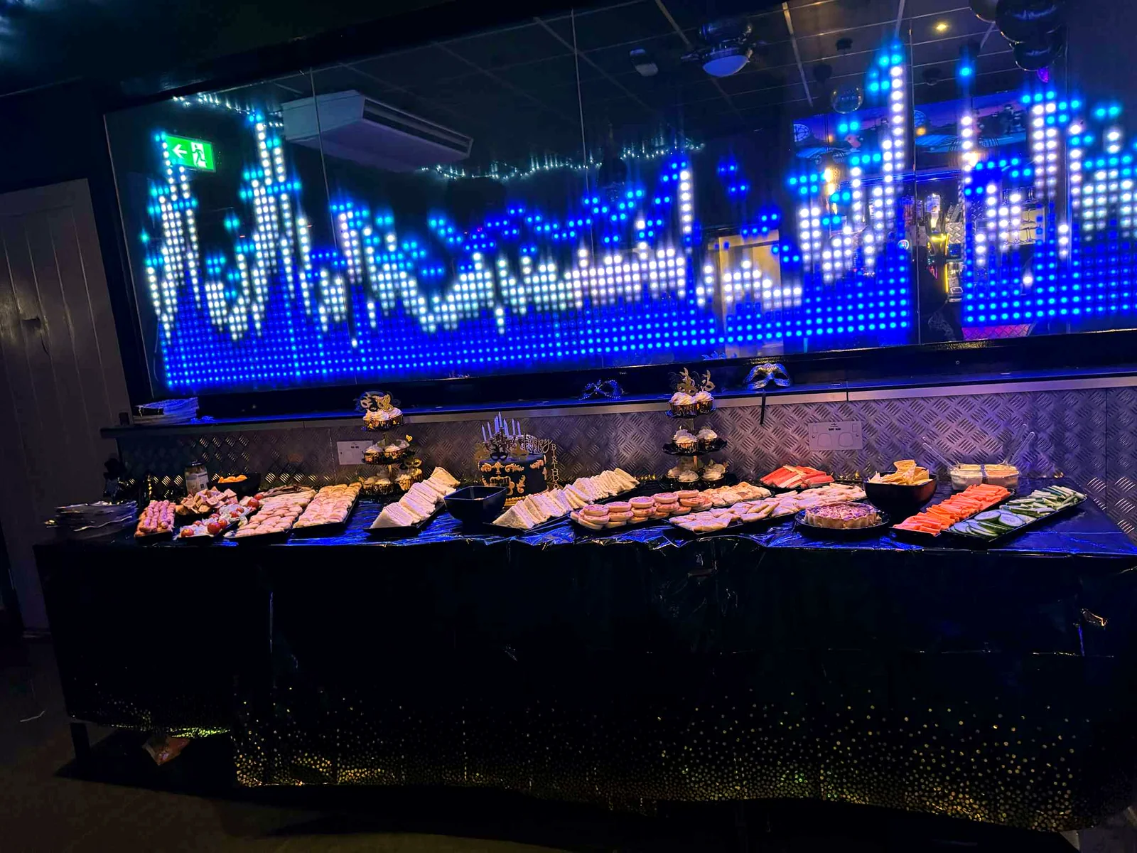 Bar and display area inside The Xchange