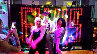 Live performers inside The Xchange