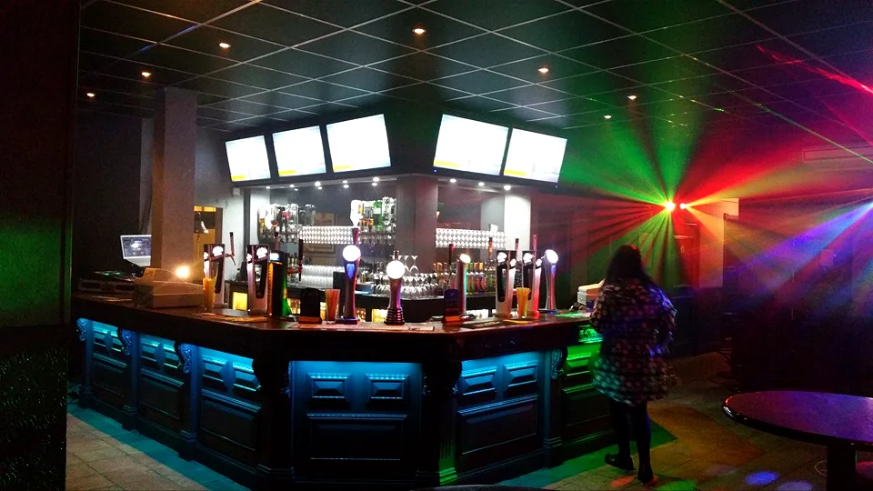 Bar lighting inside The Xchange