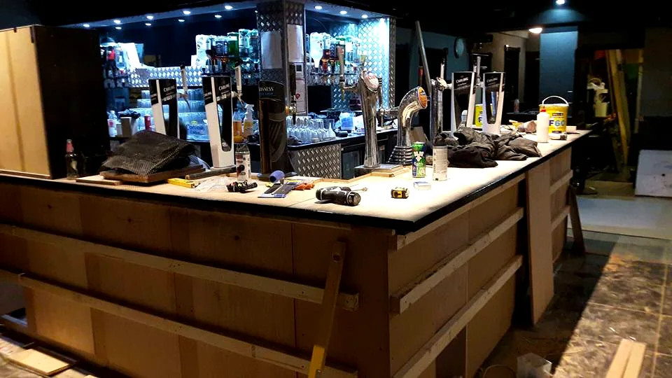 Modern bar area inside The Xchange